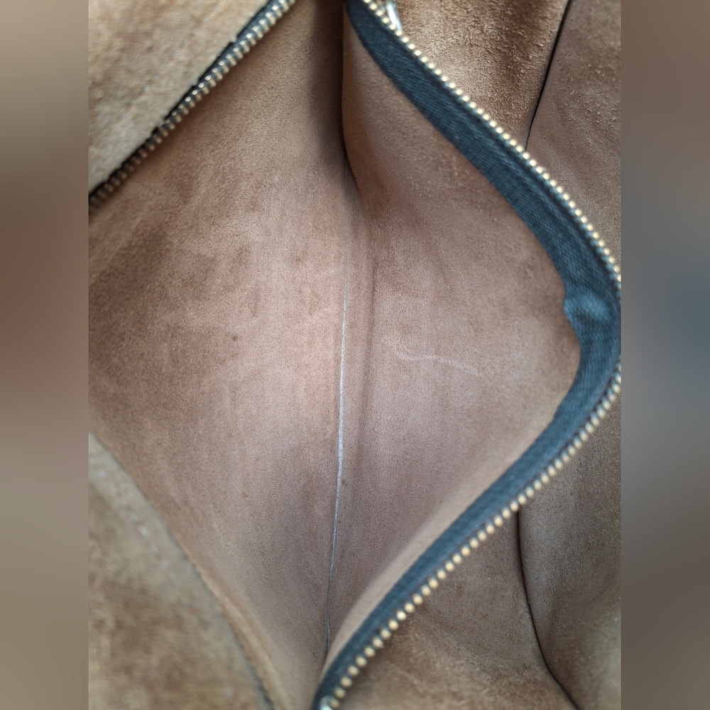 Vintage 80's Coach Classic Shoulder Bag Pouch Made In NYC #9170 In Putty - Picture 14 of 16